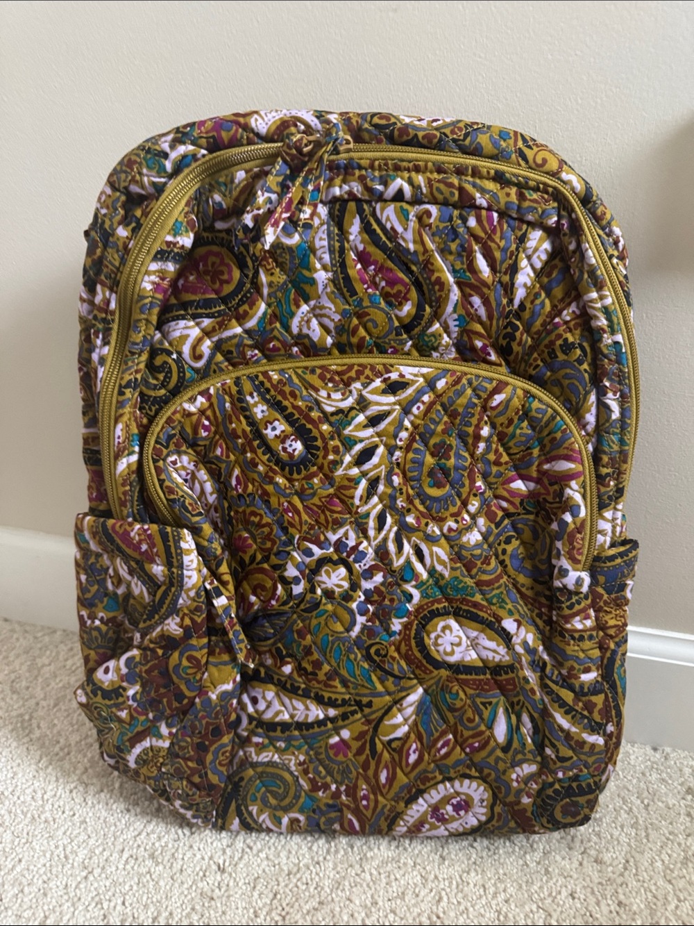 Vera Bradley buta spray backpack & choice of  wristlet, pill case, ID Lanyard